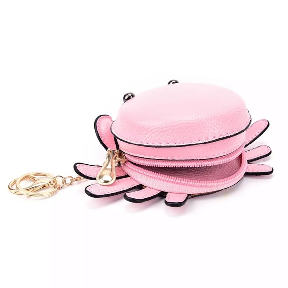 New Pink or Red Crab 🦀Coin Purse, adorable and cute. 🦀 - Picture 3 of 7